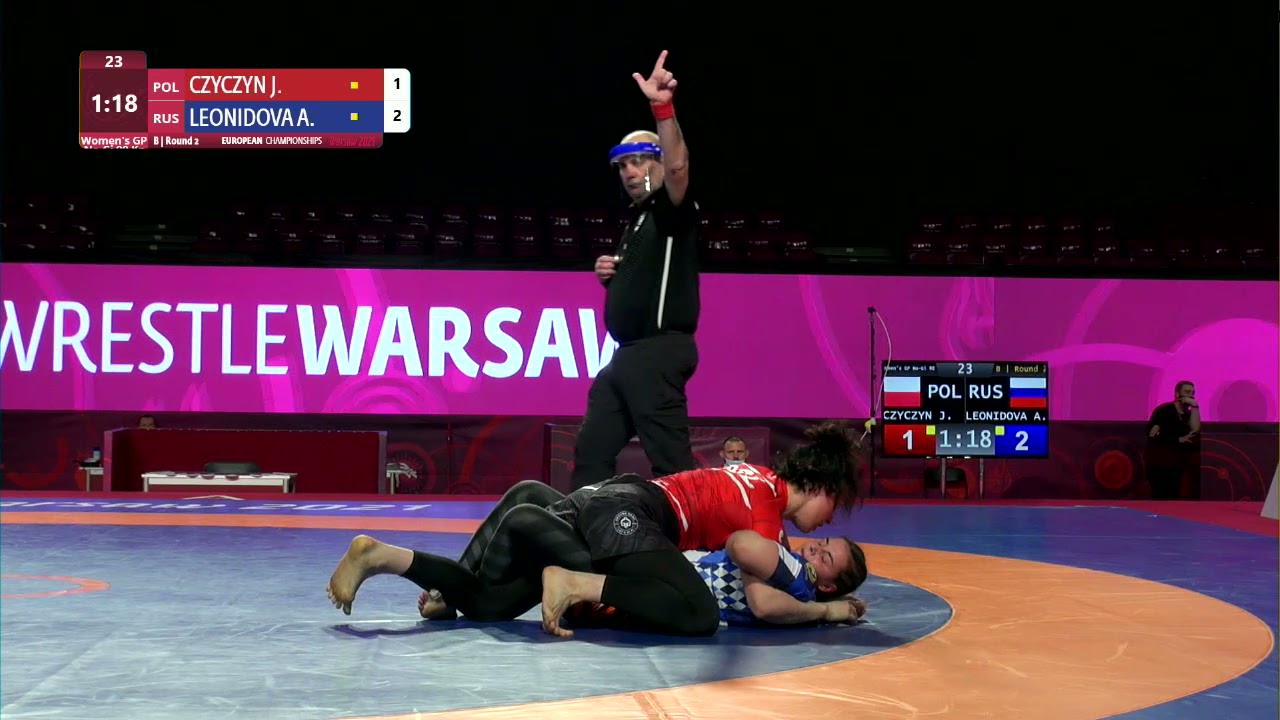 Round 2 Women's GP No-Gi - 90 kg: J. CZYCZYN (POL) v. A. LEONIDOVA (RUS)