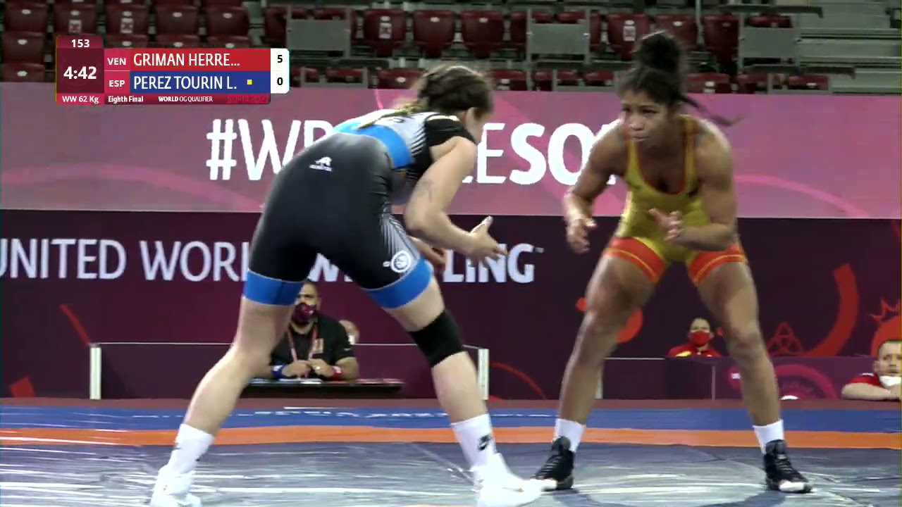 1/8 WW - 62 kg: N. GRIMAN HERRE (VEN) v. L. PEREZ TOURIN (ESP) background