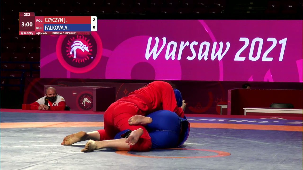 Round 1 Women's GP GI - 90 kg: J. CZYCZYN (POL) v. A. FALKOVA (RUS)