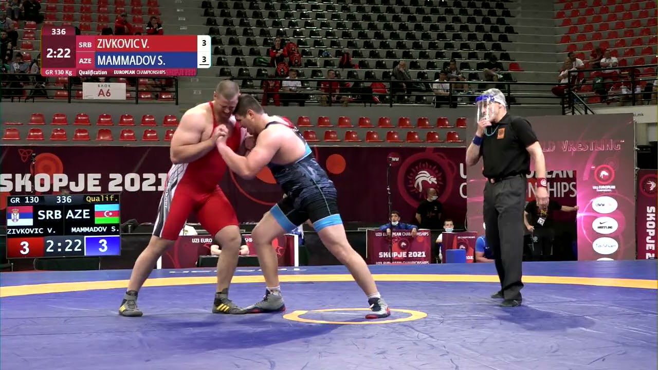 Qual. GR - 130 kg: V. ZIVKOVIC (SRB) v. S. MAMMADOV (AZE) background