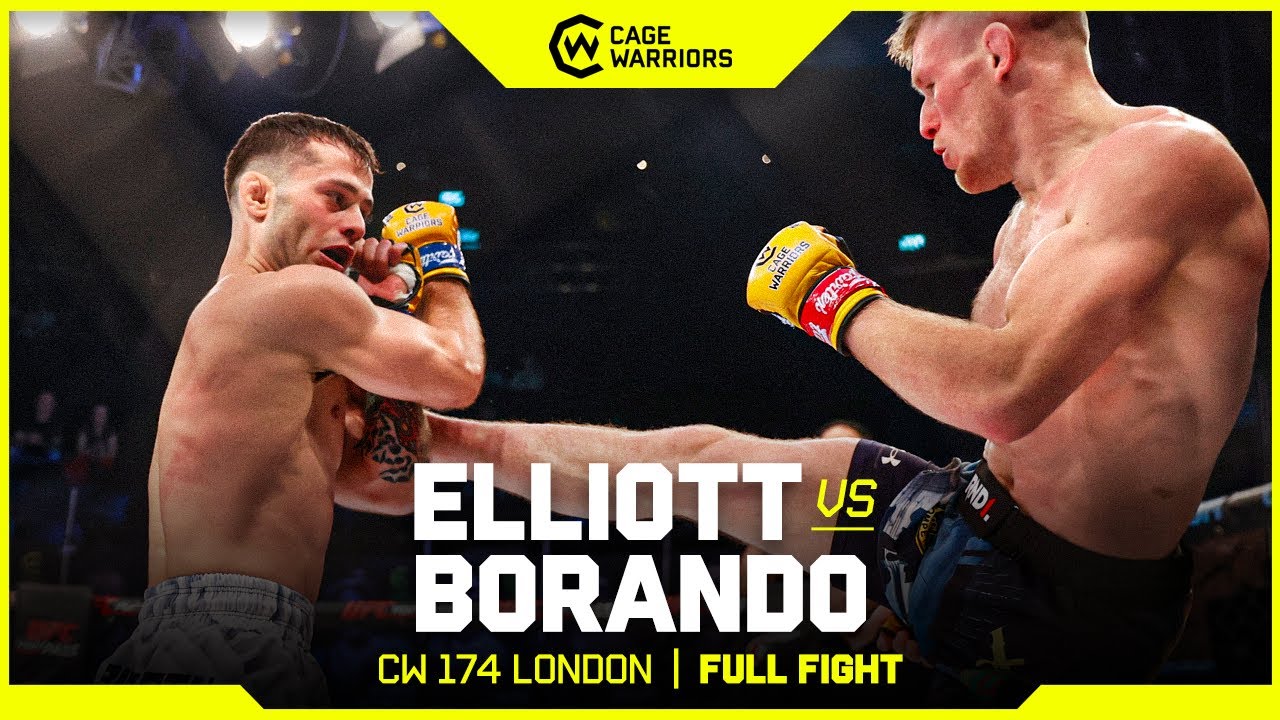 IMPRESSIVE REAR NAKED CHOKE | Matt Elliott vs. Luca Borando | FULL FIGHT | CW 174 London background