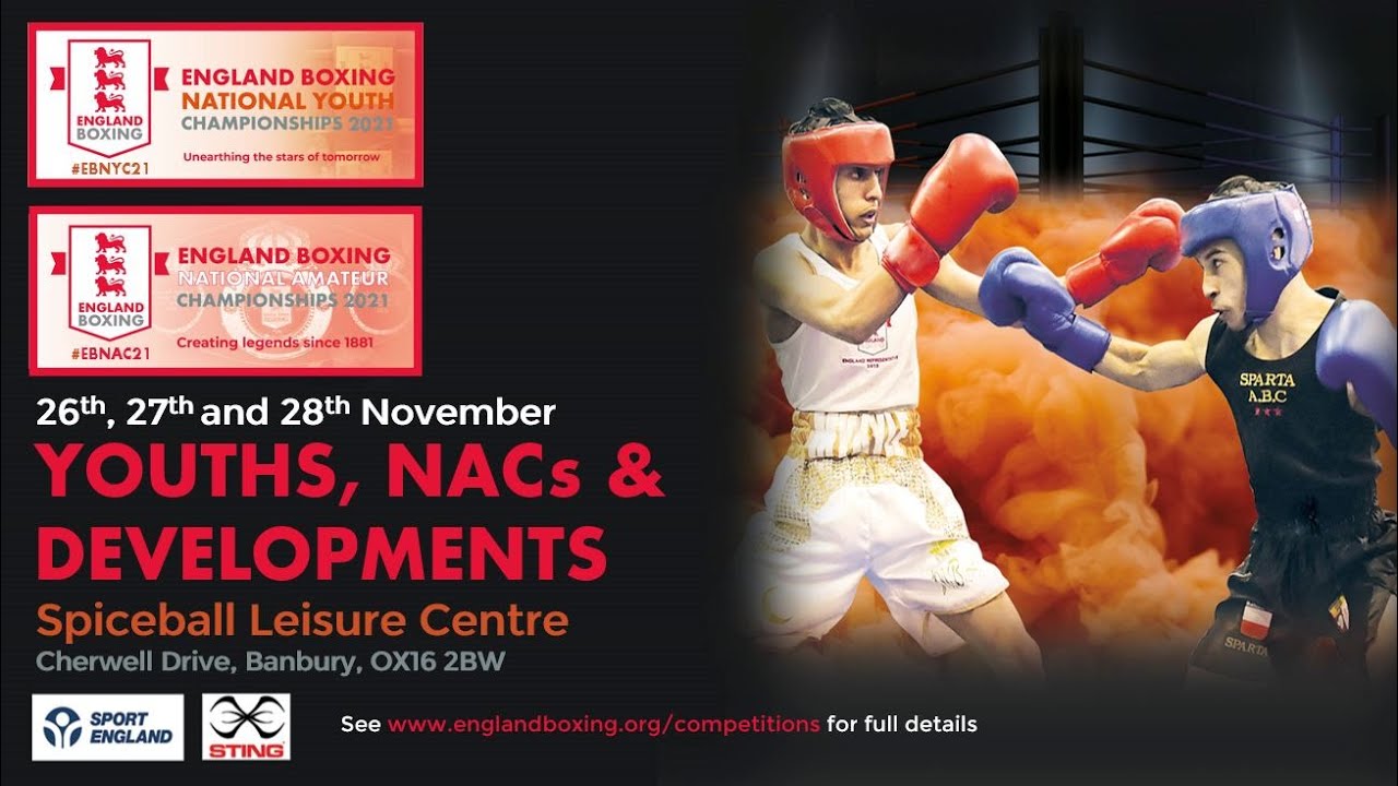 DAY 1 RING C - ENGLAND BOXING NATIONAL YOUTH CHAMPIONSHIPS ANDSENIOR PRE-QUARTERS 2021 background