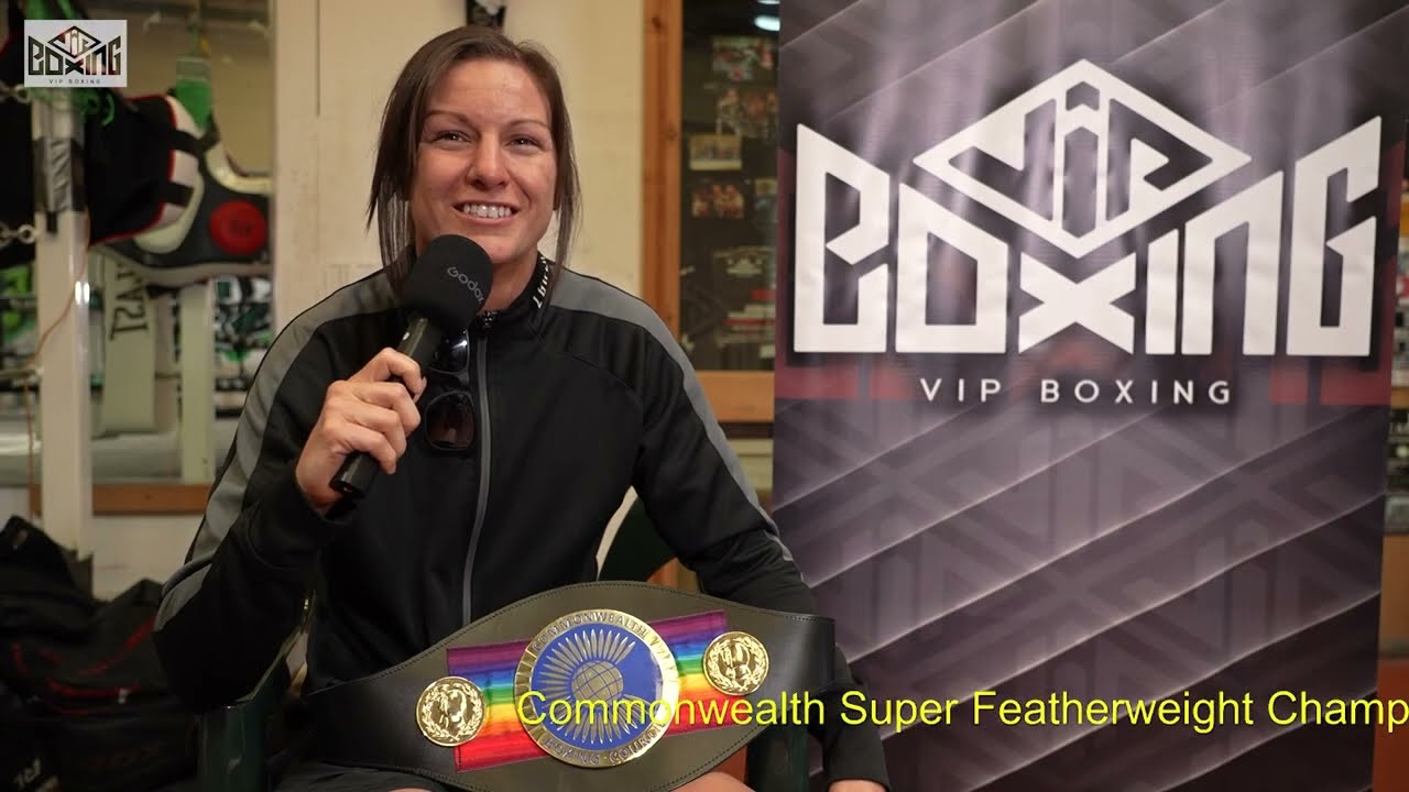 FIGHTING FIRES & FIGHTING! Kirsty Hill prepares to defend her Commonwealth Title tomorrow night.