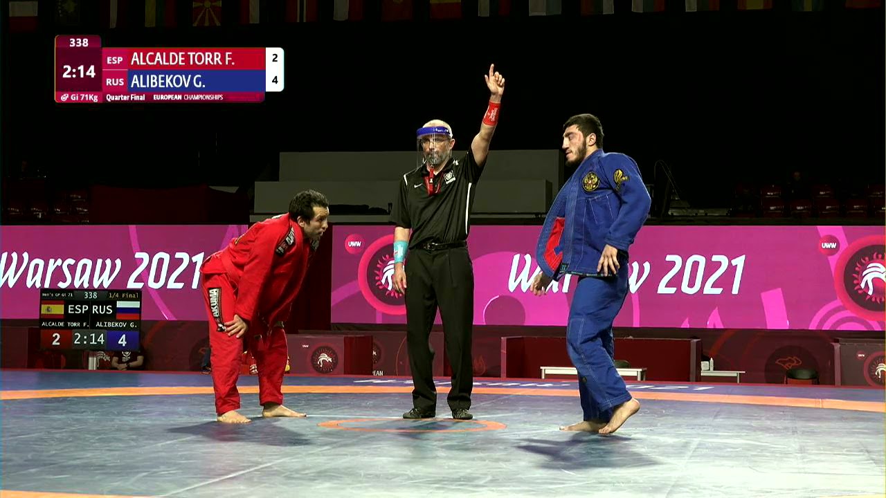 1/4 Men's GP Gi - 71 kg: F. ALCALDE TORR (ESP) v. G. ALIBEKOV (RUS)