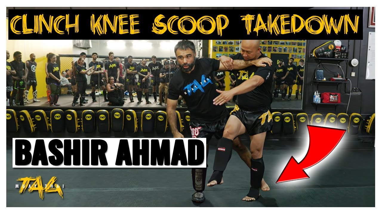 Clinch Knee Scoop Takedown with Bashir Ahmad