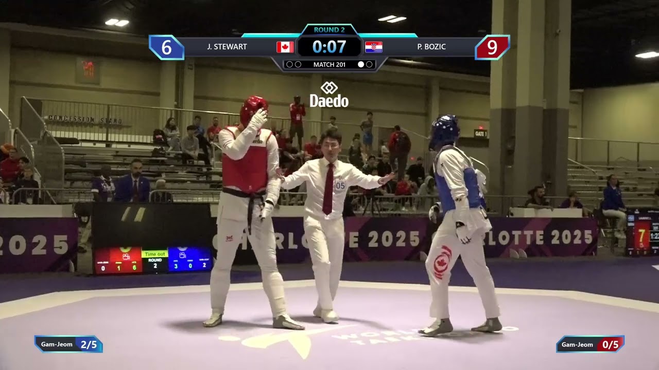 201 Round of 64 M +80kg CAN J STEWART CRO P BOZIC PGM