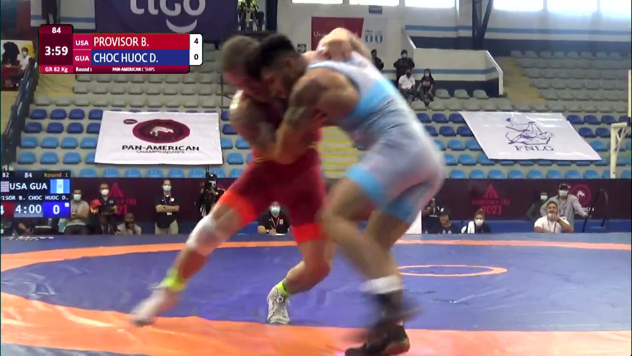 Round 1 GR - 82 kg: B. PROVISOR (USA) v. D. CHOC HUOC (GUA)