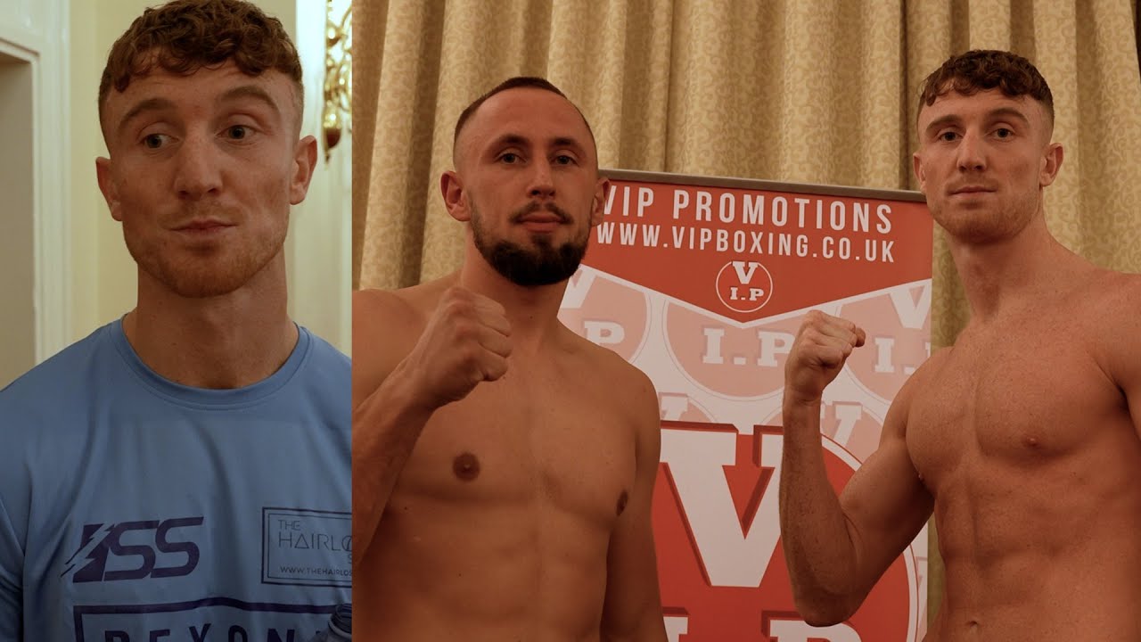Weigh-in Brad Rae v Serhii Ksendzov for VIP's Friday night show in Liverpool