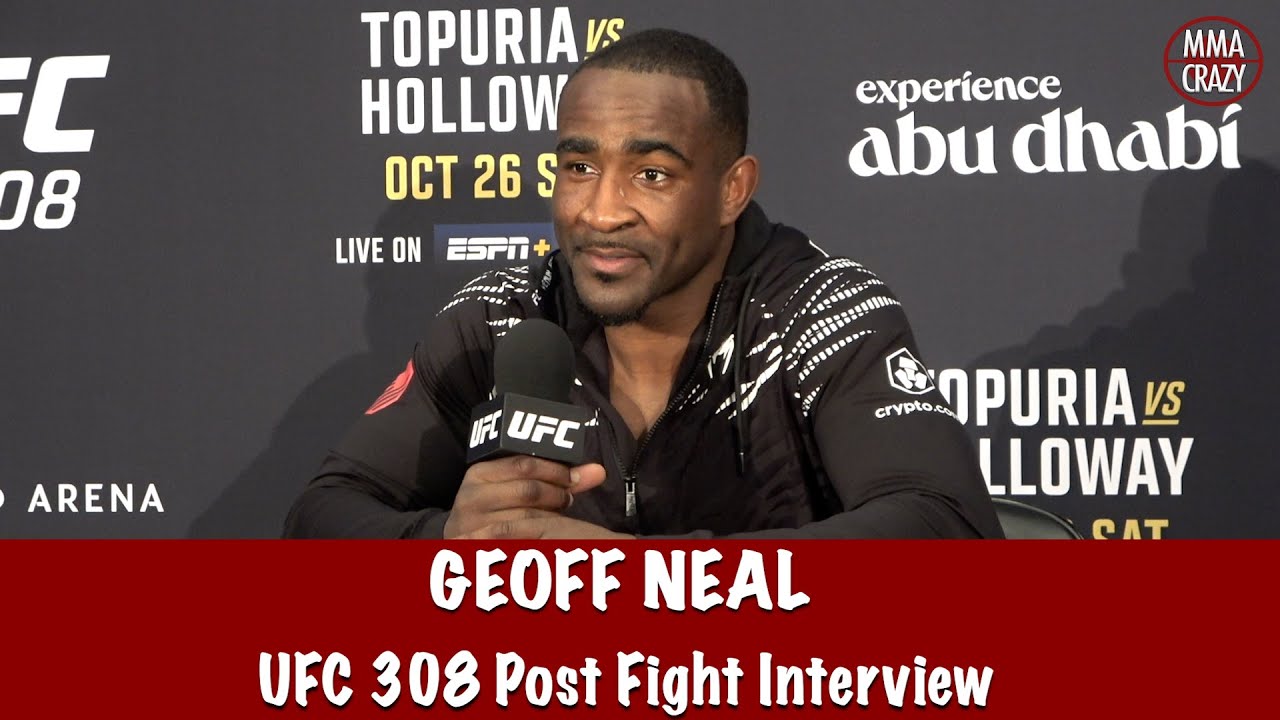 Geoff Neal “It’s sad to see a legend go out like that” talks Belal Muhammad rematch UFC 308 background