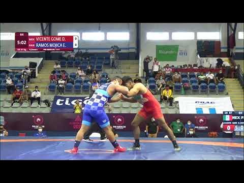 Round 1 GR - 87 kg: D. VICENTE GOME (MEX) v. E. RAMOS MOJICA (PAN) background