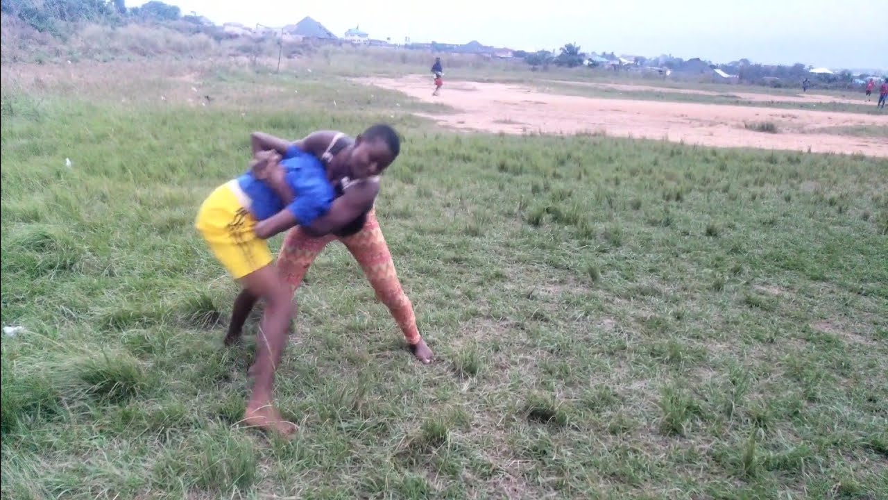 African girls wrestling