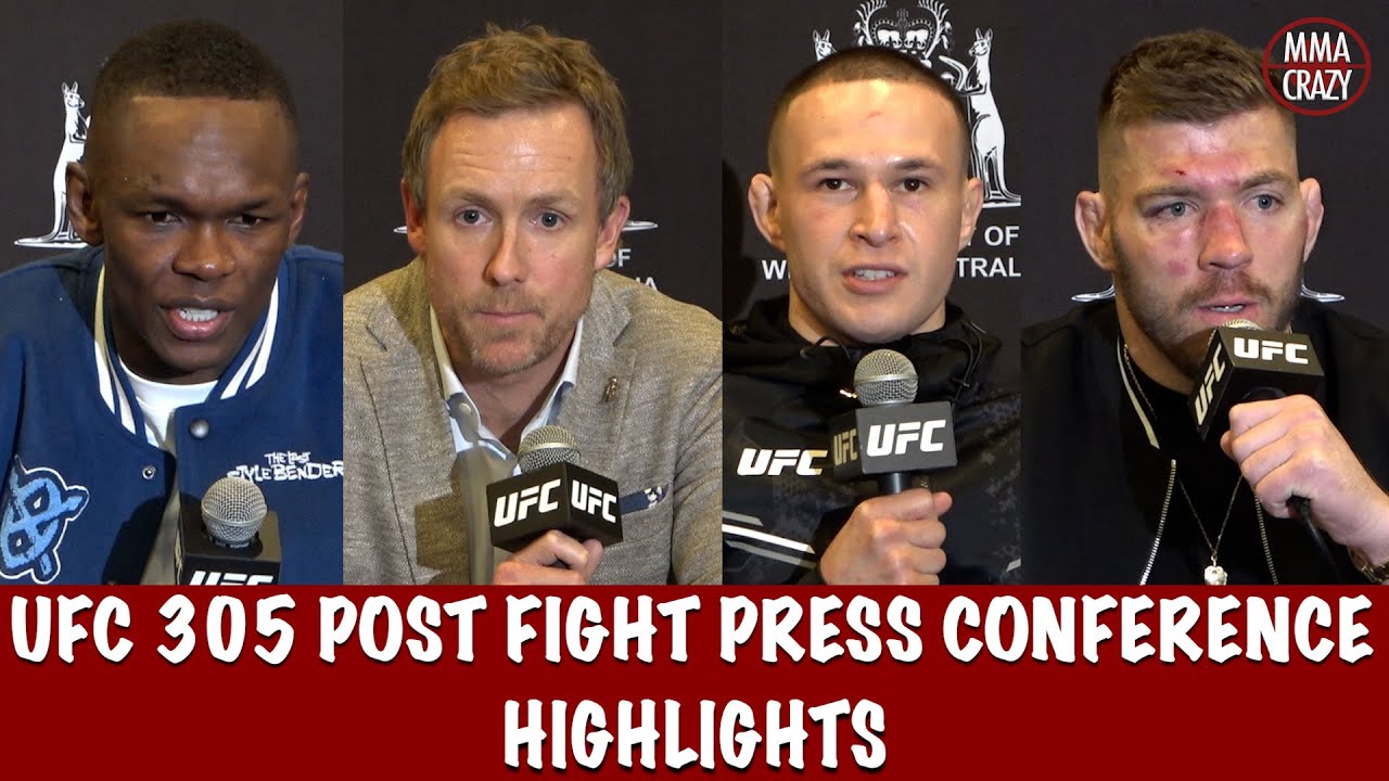 UFC 305: Post Fight Press Conference Highlights background