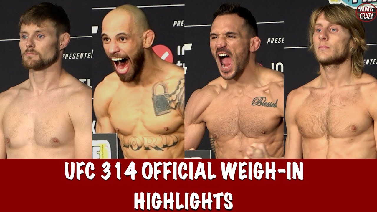 UFC 314: Official Weigh in Highlights, HUGE Weight Miss background
