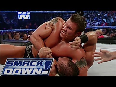 Randy Orton vs Chris Benoit SMACKDOWN Aug 18,2005 background