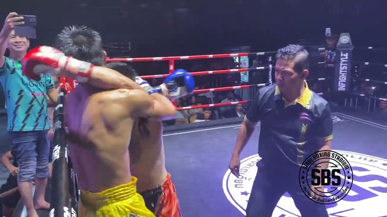 Yongpa Tiger Muay Thai 🇹🇭 (red) v Chinnarat Phuket Fight Club 🇹🇭(blue) background