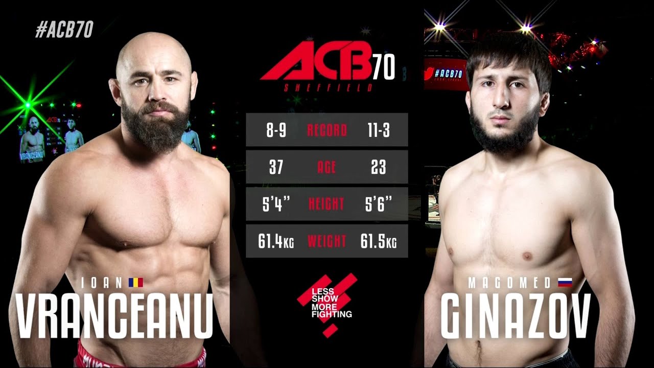 Иоан Вранцеану vs. Магомед Гиназов | Ioan Vranceanu vs. Magomed Ginazov | ACB 70