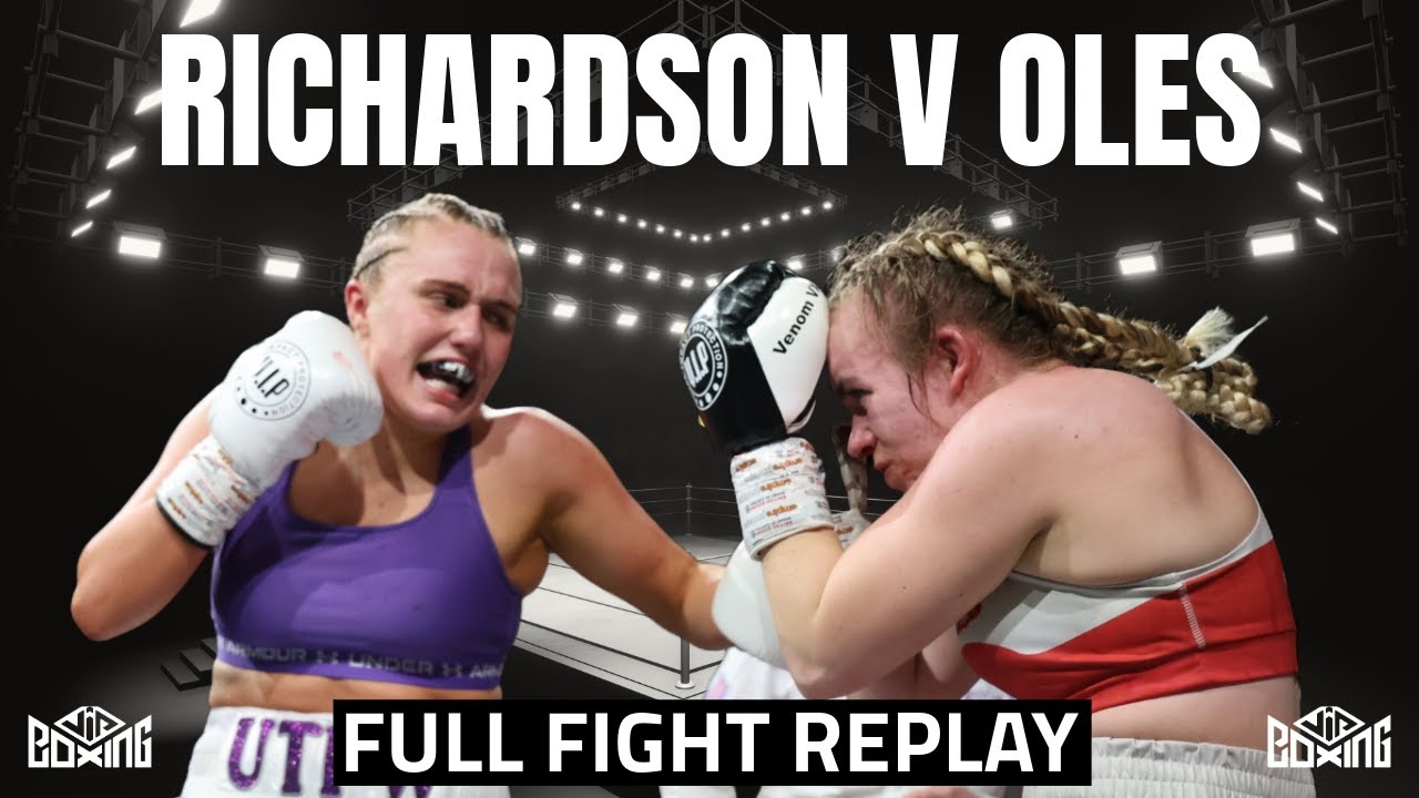 FULL FIGHT REPLAY | Gemma Richardson v Angelika Oles background