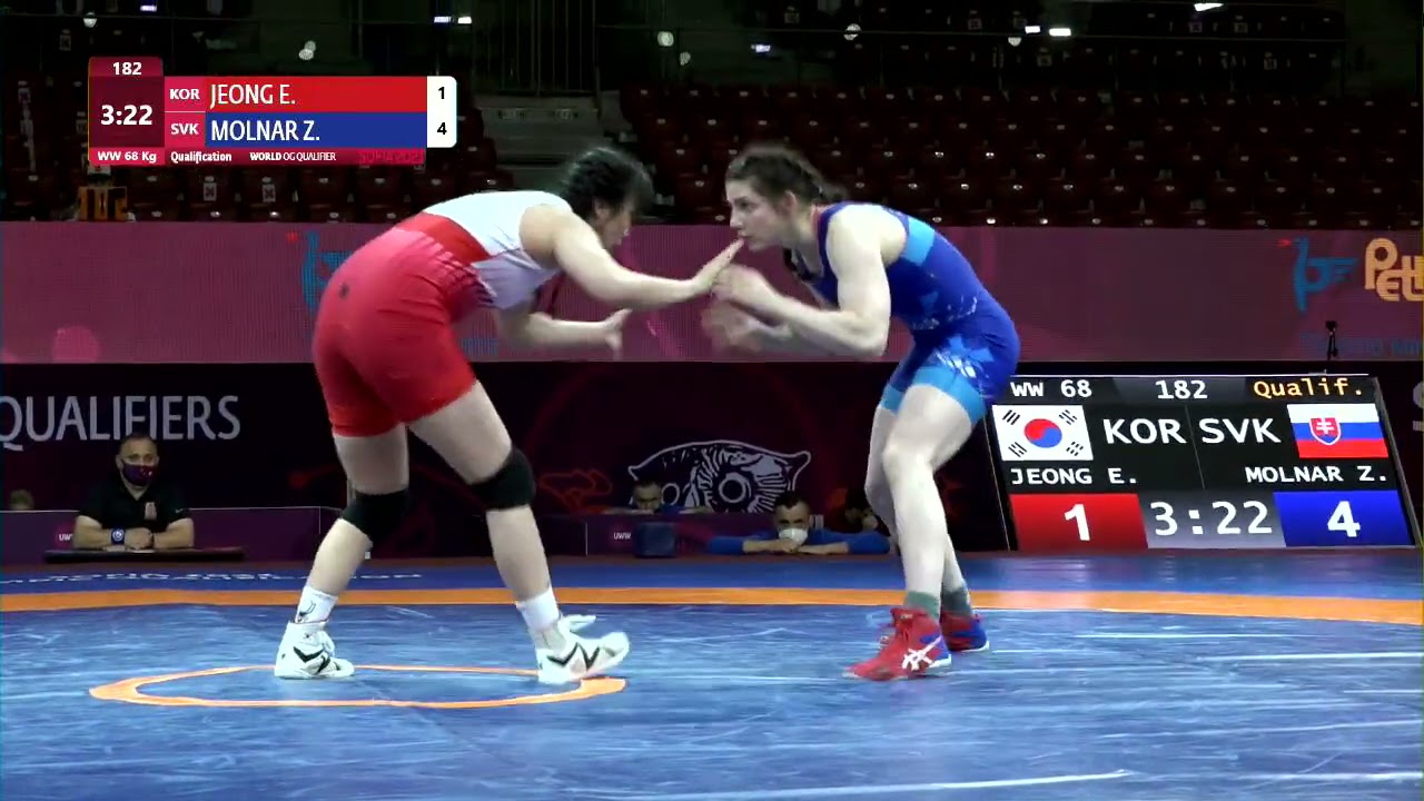 Qual. WW - 68 kg: E. JEONG (KOR) v. Z. MOLNAR (SVK)