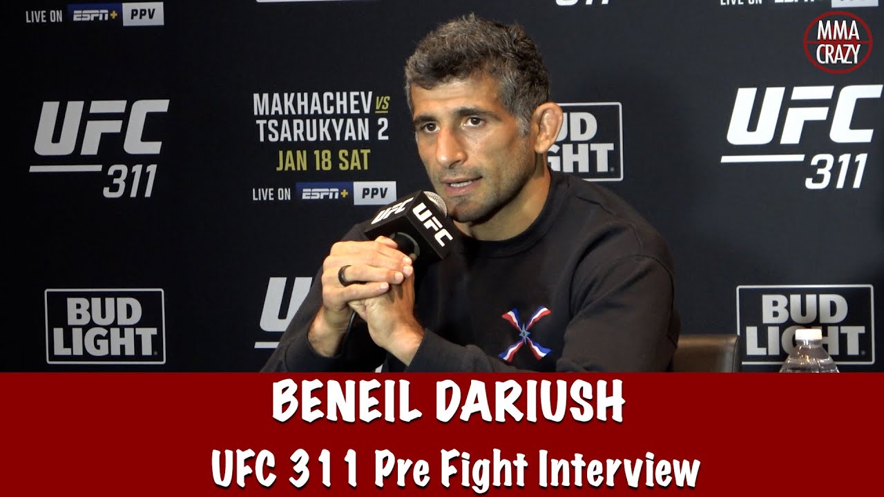 Beneil Dariush responds to Renato Moicano “That Old piece of POOP is gonna get it !” background