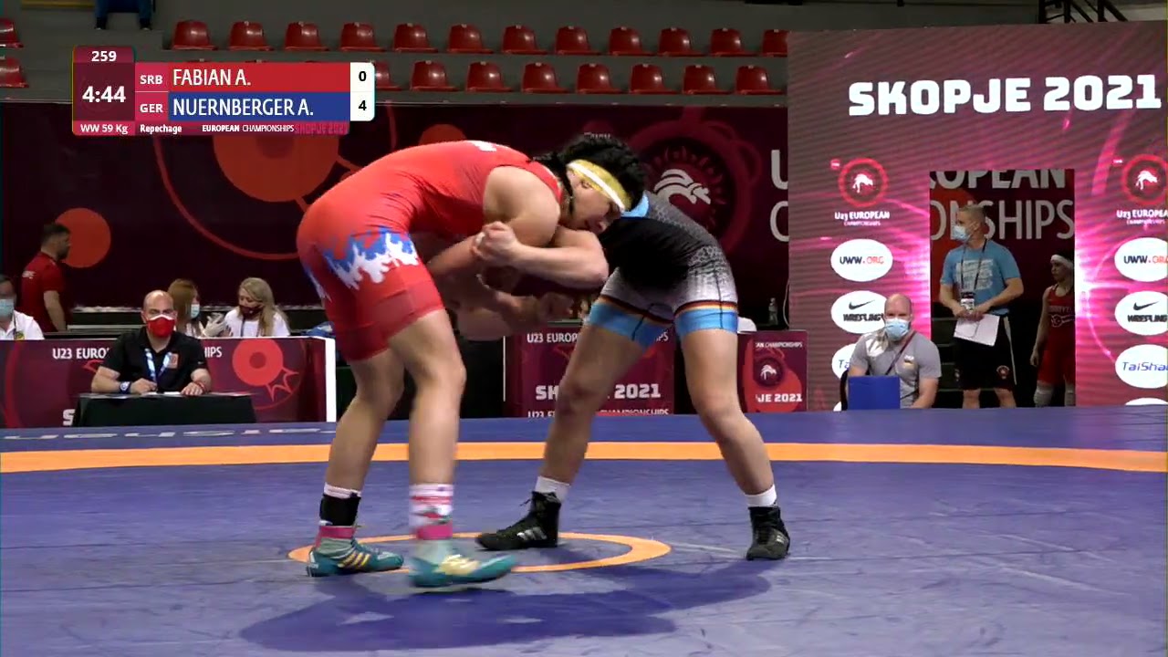 Repechage WW - 59 kg: A. FABIAN (SRB) v. A. NUERNBERGER (GER)