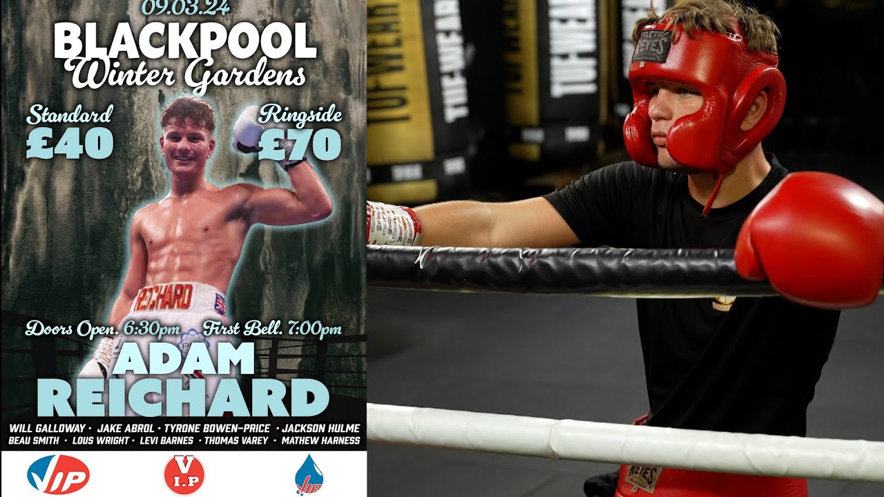 Adam Reichard gets away trip to Blackpool where he hope to to 4-0 on Mar 9th