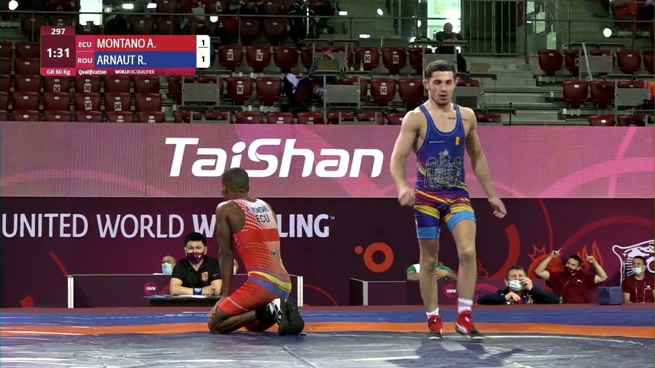 Qual. GR - 60 kg: A. MONTANO ARRO (ECU) v. R. ARNAUT (ROU)