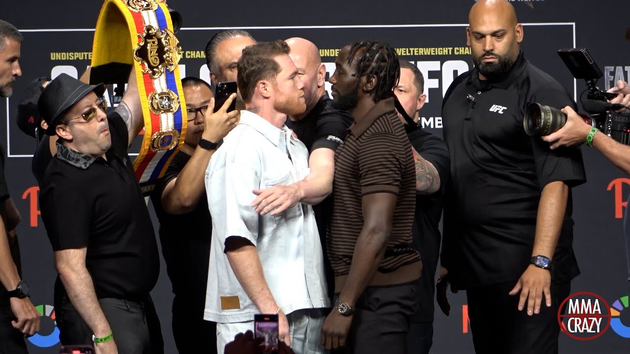 Canelo Alvarez vs. Terence Crawford Las Vegas Staredown FACE OFF