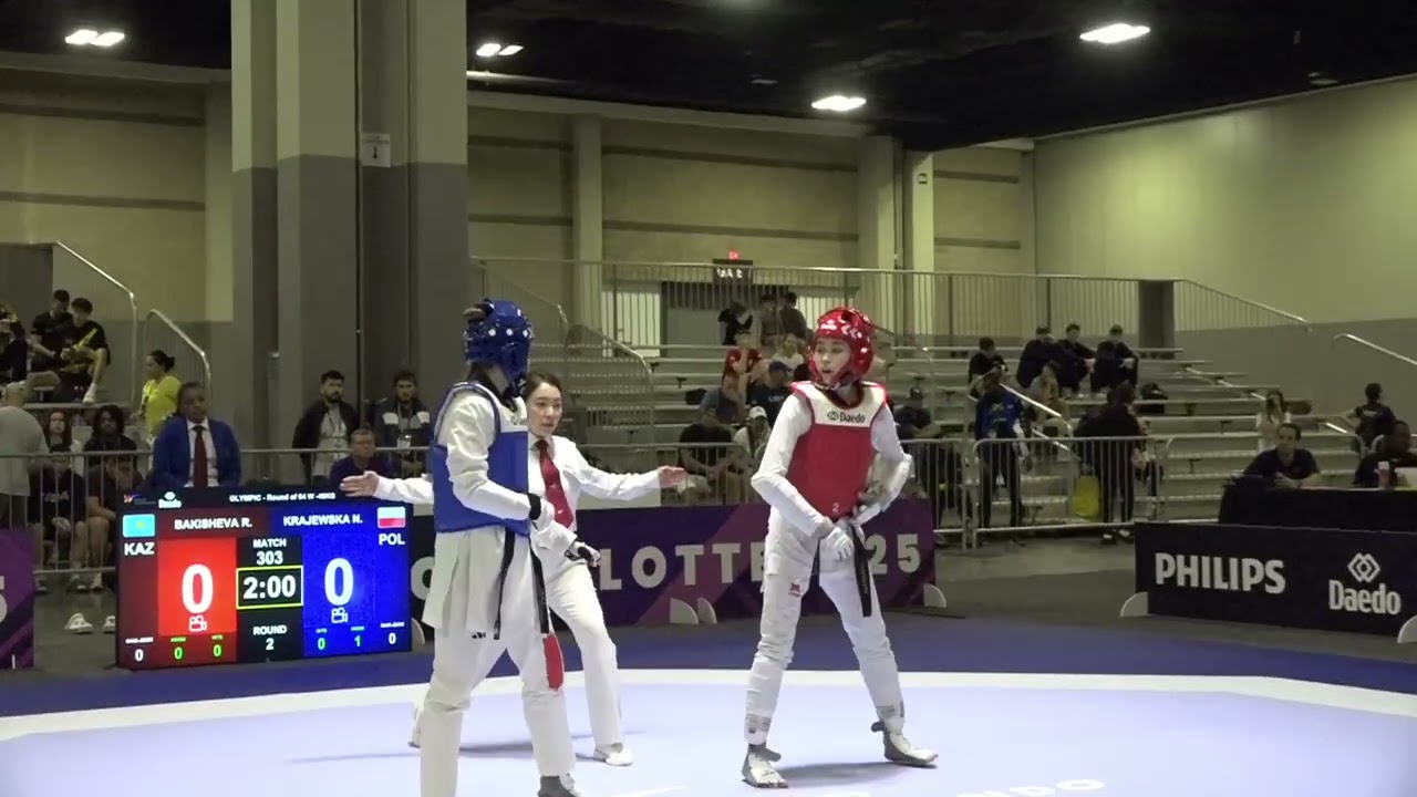 303 Round of 64 W 49kg POL N KRAJEWSKA KAZ R BAKISHEVA PGM