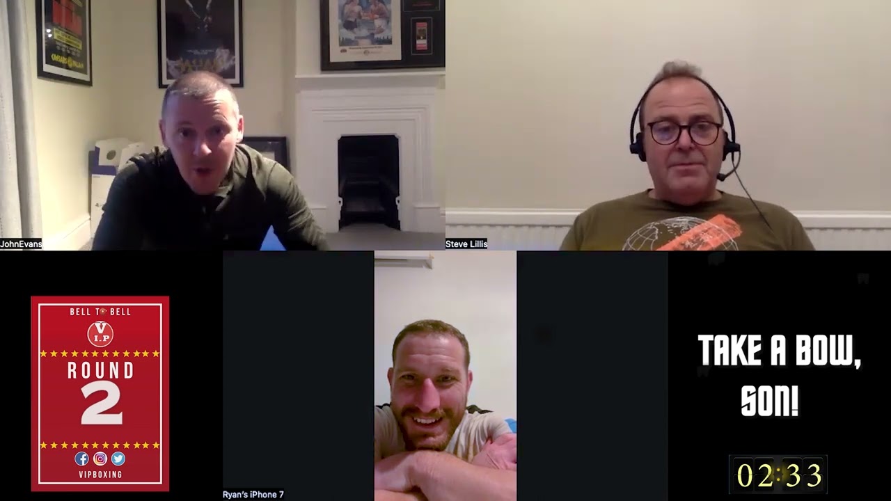 Former British Featherweight champion Ryan Walsh joins Steve Lillis & John Evans on Bell 2 Bell E146 background
