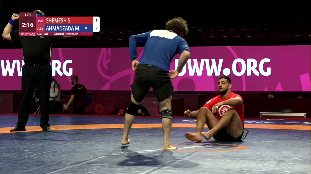 1/2 Men's GP No-Gi - 84 kg: S. SHEMESH (ISR) v. M. AHMADZADA (AZE)