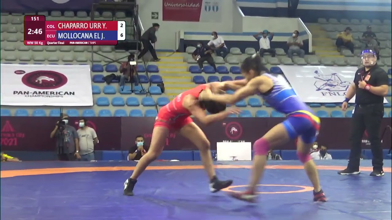 1/4 WW - 50 kg: Y. CHAPARRO URR (COL) v. J. MOLLOCANA EL (ECU)