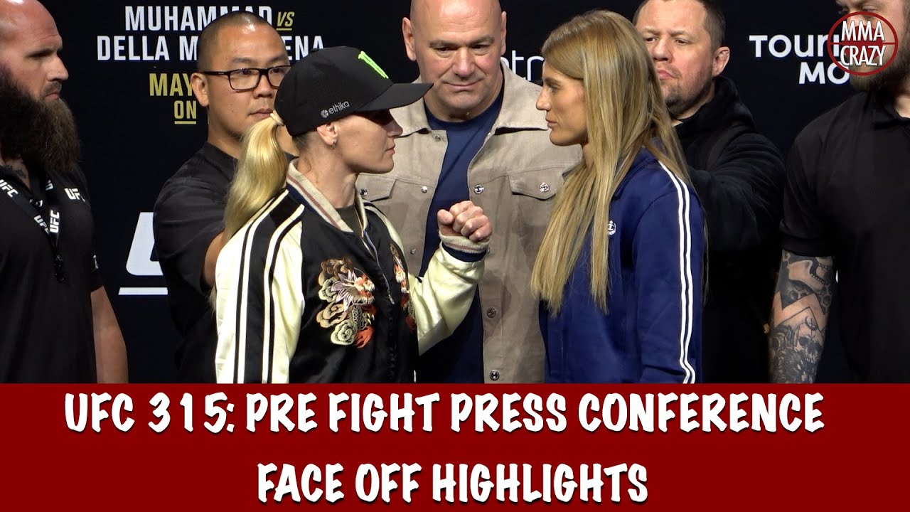 UFC 315 Press Conference FACE OFF Highlights