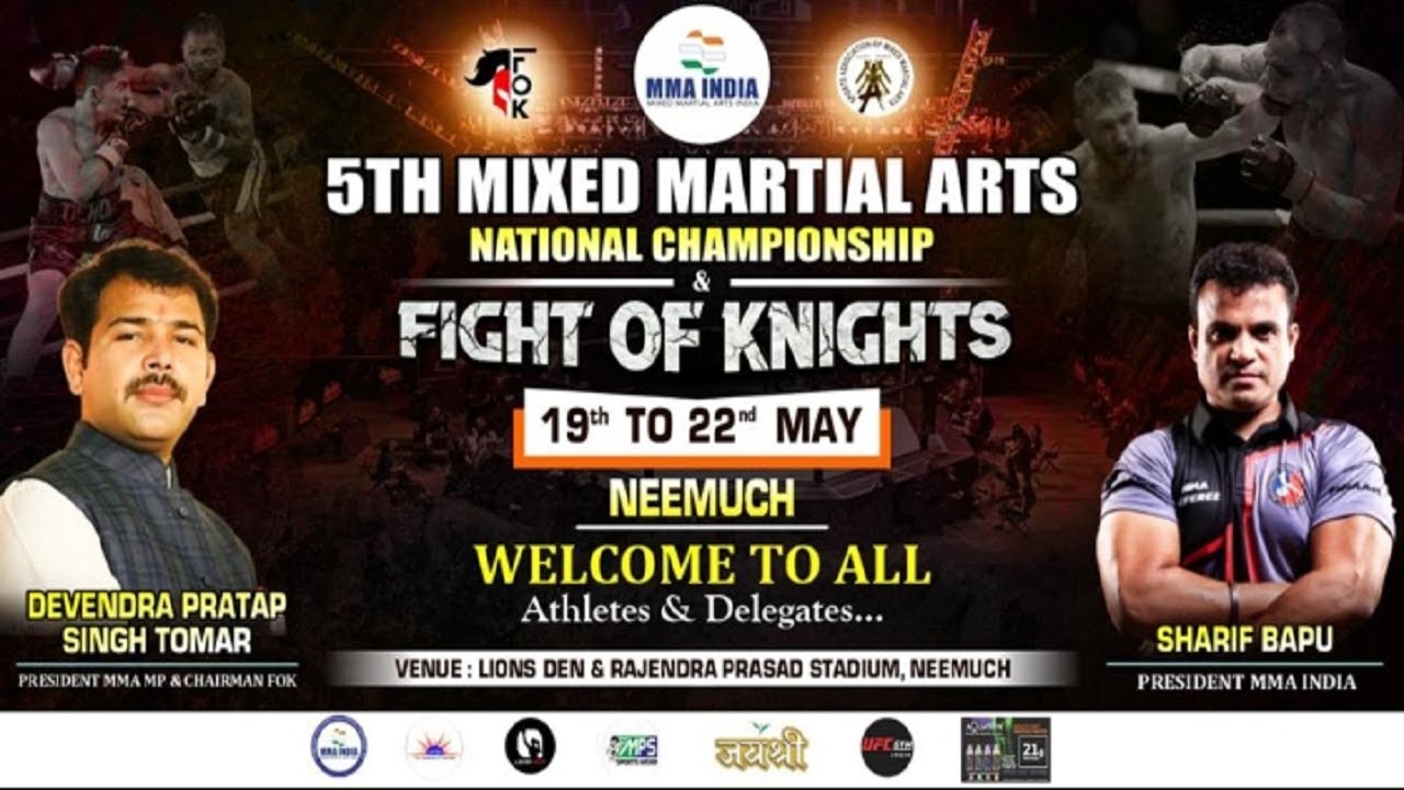5th MMA India National Championship 2022 | Live | CAGE 1 | Neemuch | Indian MMA | Day 2 | Part 2 background