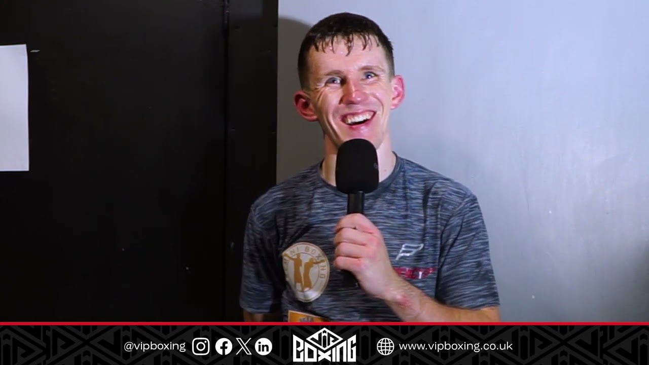 JAKE HARRISON delivers a perfect points performance in Liverpool beating Erick Omar Lopez 60-54 background