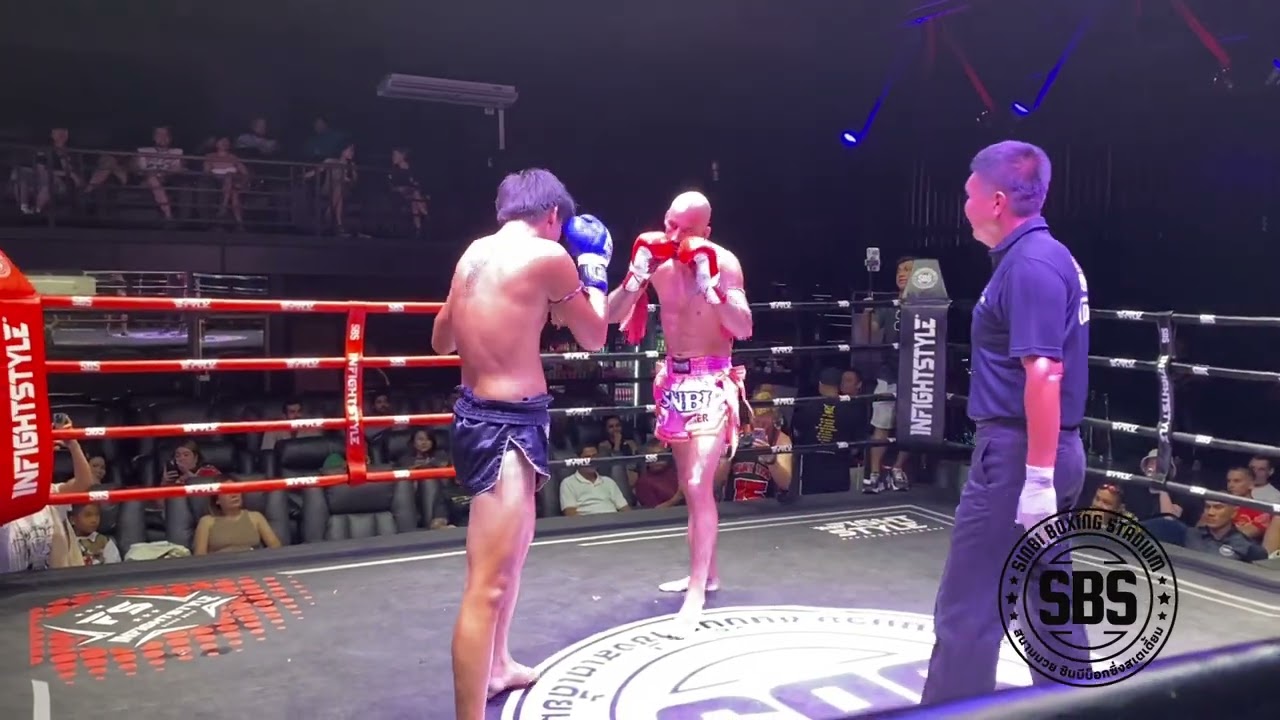Butcher WFC Fitness & Muay Thai 🇦🇺 (red) v Petch Ubon A. Thalang Yanyon 🇹🇭(blue) background