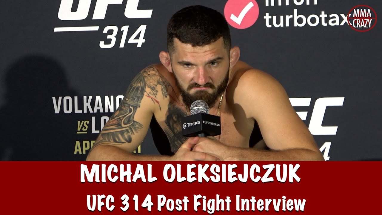 Michal Oleksiejczuk on training at Fighting Nerds & UFC 314 win ‘my ground & pound with intensive’