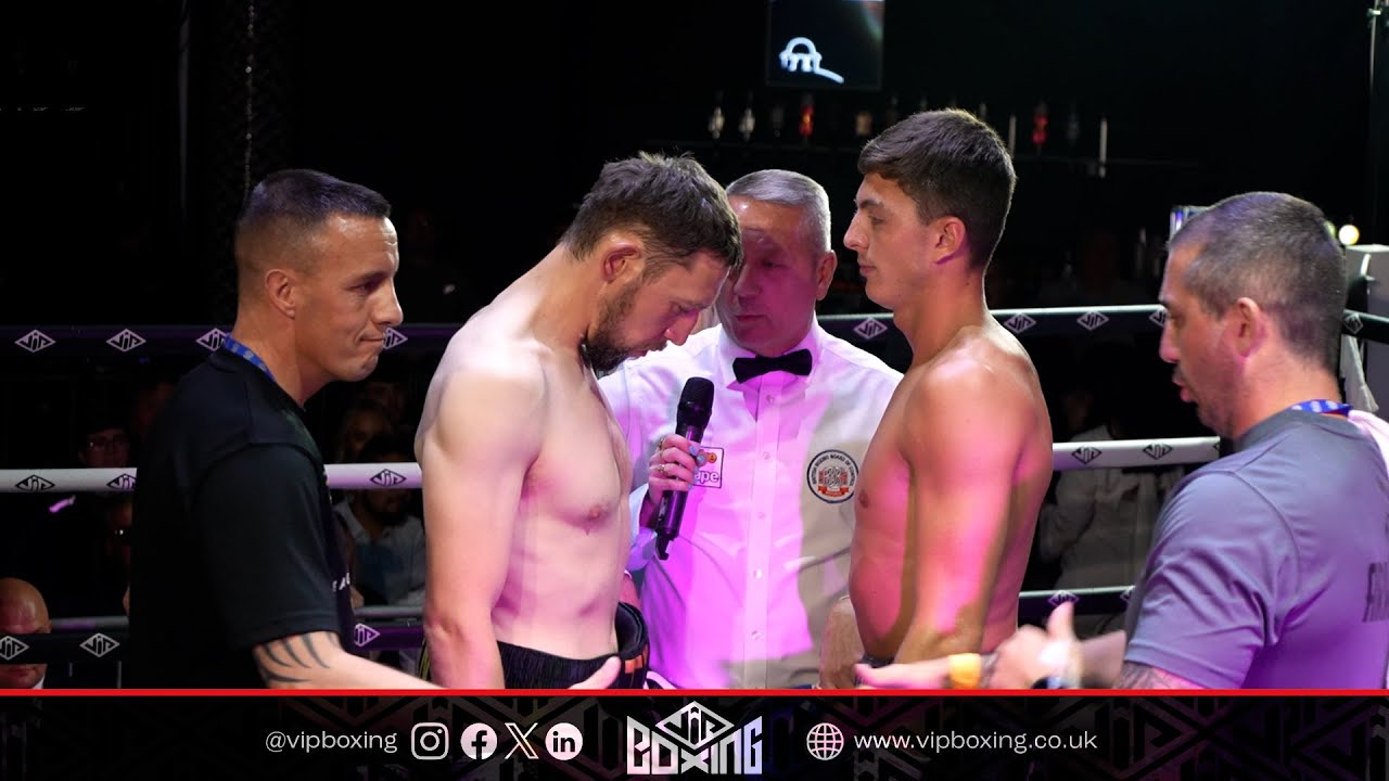Sean Arkwright vs Tom Ramsden at Liverpool's Grand Central Hall (8 June 2024) background