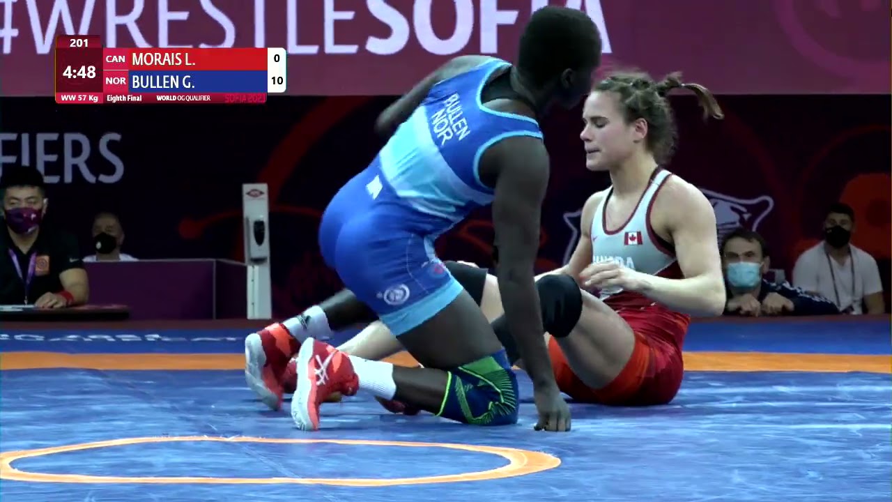 1/8 WW - 57 kg: L. MORAIS (CAN) v. G. BULLEN (NOR) background
