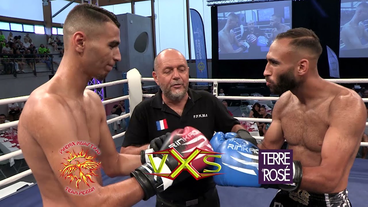 Wassim EL MESTARI vs Sacha Jalil VALENZUELA By VXS au Phénix Muay Thai 12 background