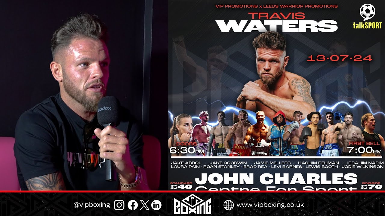 IT'S A PRIVILEGE TO BE PART OF THE SHOW Travis Waters co-headlines in Leeds on Saturday night