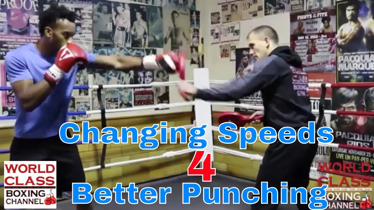 Boxing Punching Combinations And Set Ups | Changing Punching Speeds background