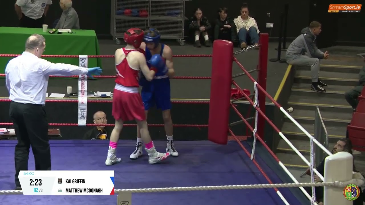 2024 National U18 Championship: 54kg Matthew McDonagh (Dukes) V Kai Griffin (Avona)