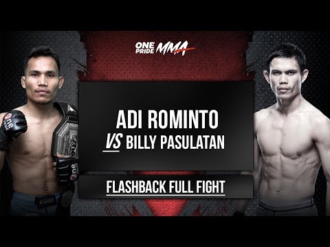 POPAY DICEKIK DARI BELAKANG !! ADI ROMINTO VS BILLY PASULATAN | FLASHBACK FULL FIGHT ONE PRIDE MMA