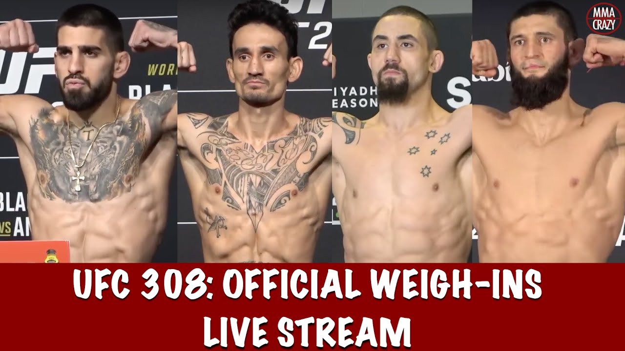 UFC 308: Topuria vs. Holloway Official Weigh-ins Live Stream background