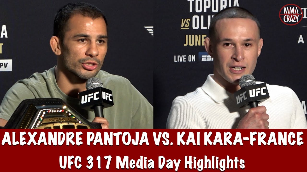 UFC 317: Alexandre Pantoja & Kai Kara France Media Day Highlights
