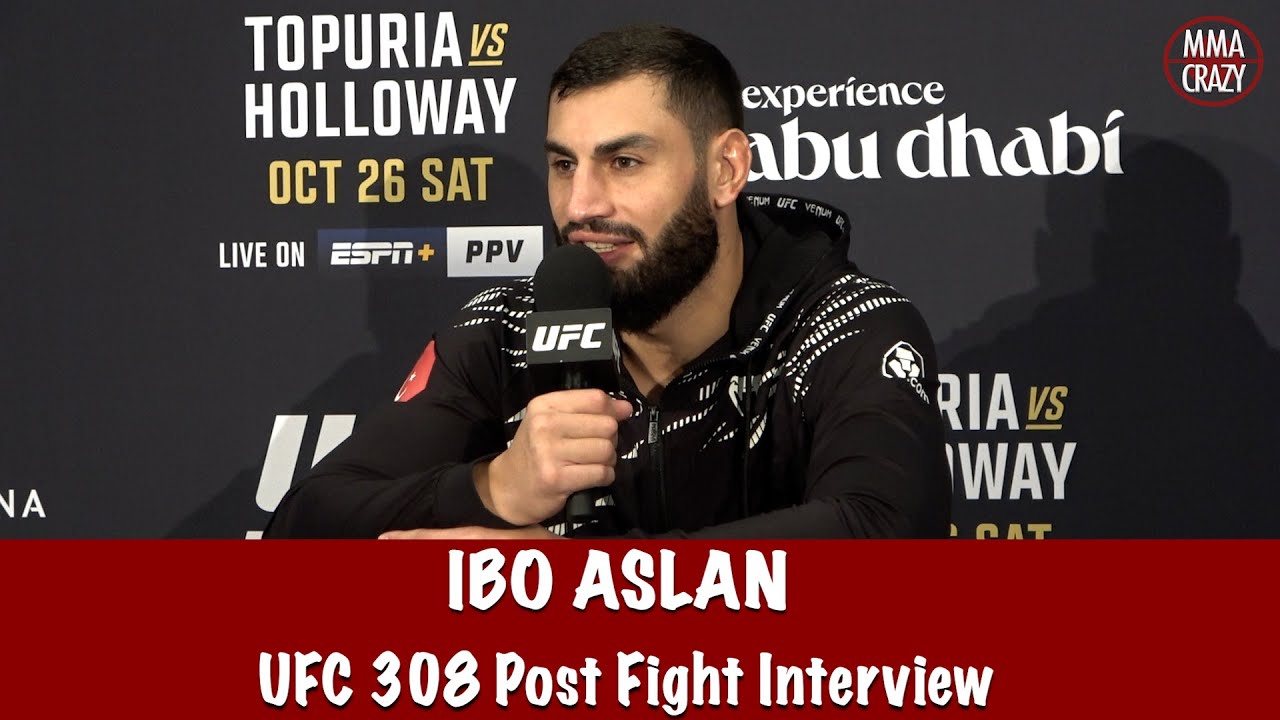 Ibo Aslan on Alex Pereira “we must see this in the cage” & praises Gökhan Saki | UFC 308