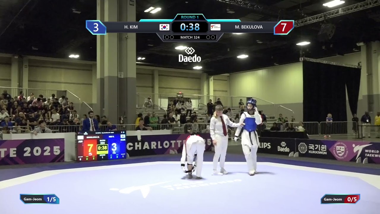 324 Quarterfinals W 49kg KOR H KIM AIN M BEKULOVA PGM