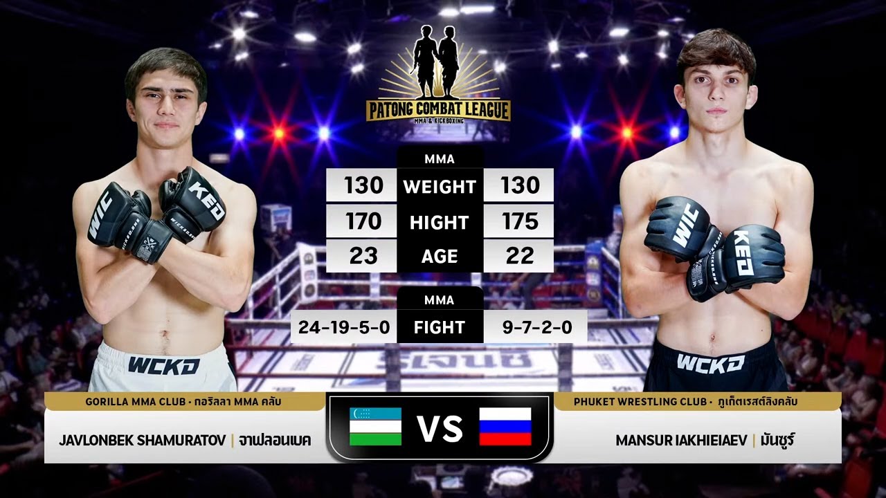JAVLONBEK VS MANSUR (PATONG COMBAT LEAGUE MMA & KICK BOXING 2 FEBRUARY 2025) background