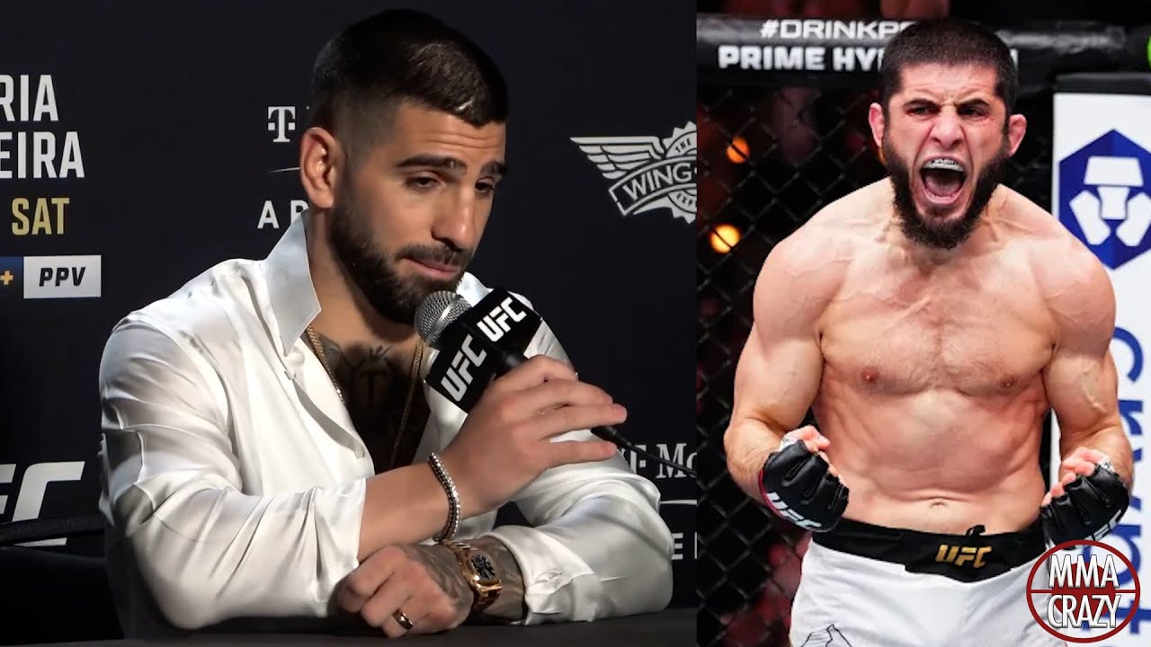 Ilia Topuria "I will BEAT Islam Makhachev & get a third title" background