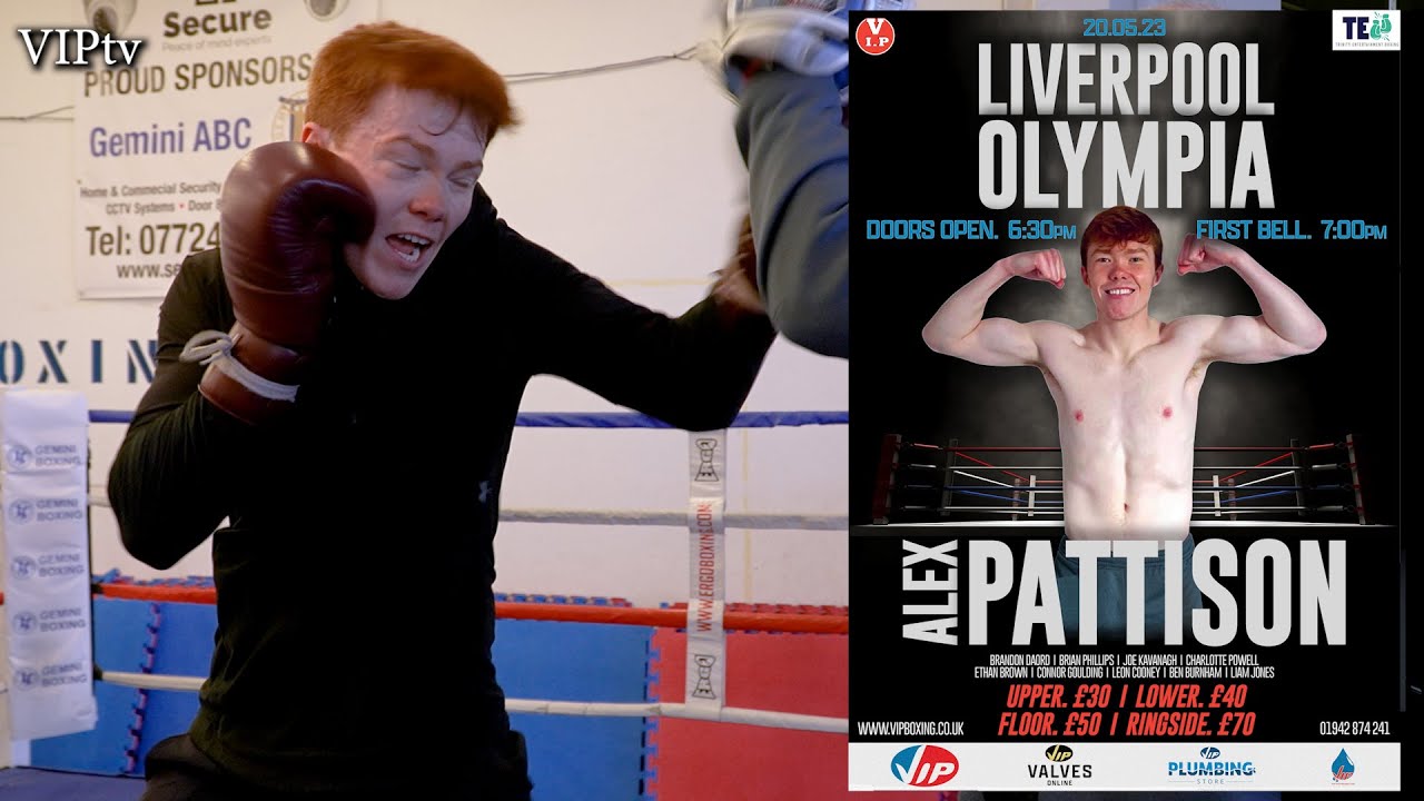 VIP's middlewight prospect Alex Pattison returns to Liverpool's Olympia for fight No2 on May 20th